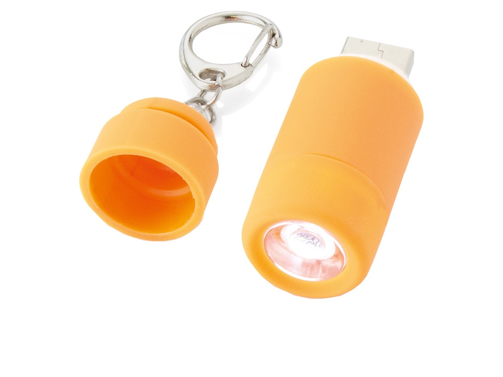Мини-фонарь Avior с зарядкой от USB, оранжевый