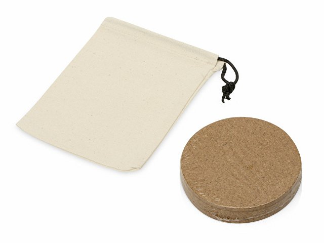 Набор костеров из пробки в хлопковом мешке «Bali» thumbnail