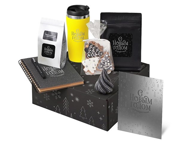 Подарочный набор «Re:Charge» с термокружкой, кофе и блокнотом