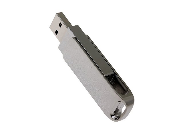 USB 3.0- флешка на 16 Гб с поворотным механизмом и дополнительным разъемом Type-C — фото 3