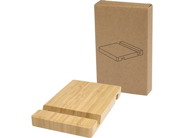 Подставка для телефона и планшета бамбуковая «Bubup» thumbnail