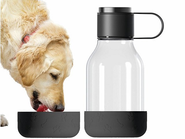 Бутылка для воды 2-в-1 «Dog Bowl Bottle» со съемной миской для питомцев, 1500 мл thumbnail