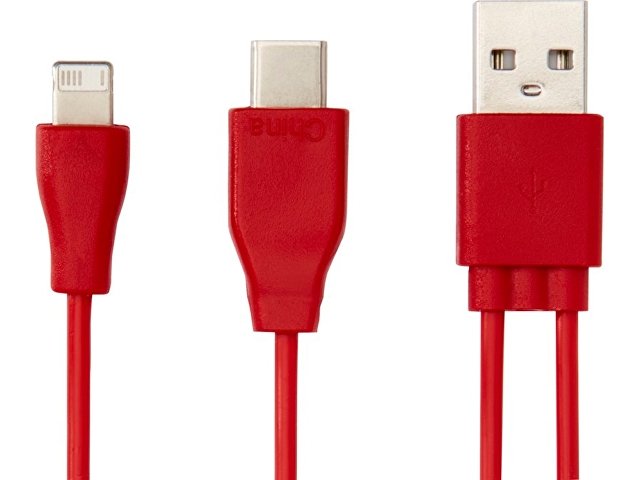 Двусторонний кабель для зарядки Ario «3-в-1» в тканевой оплетке thumbnail