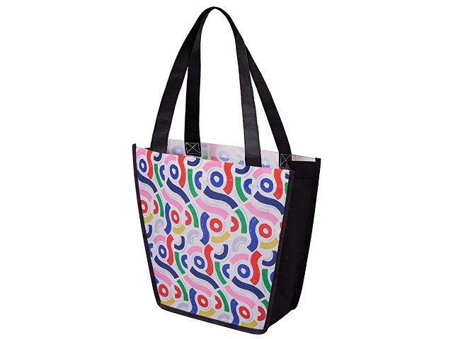 Сумка для шопинга с донной складкой и ручкой из нетканого PET материала thumbnail