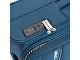 Чемодан TORBER ВИВИ, синий, полиэстер, 44 х 25 х 67 см, 63 л
