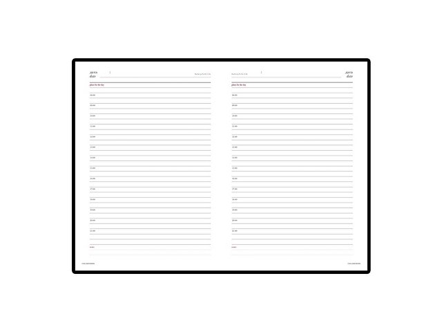 Ежедневник недатированный А5 «Sidney Nebraska» с золотым срезом