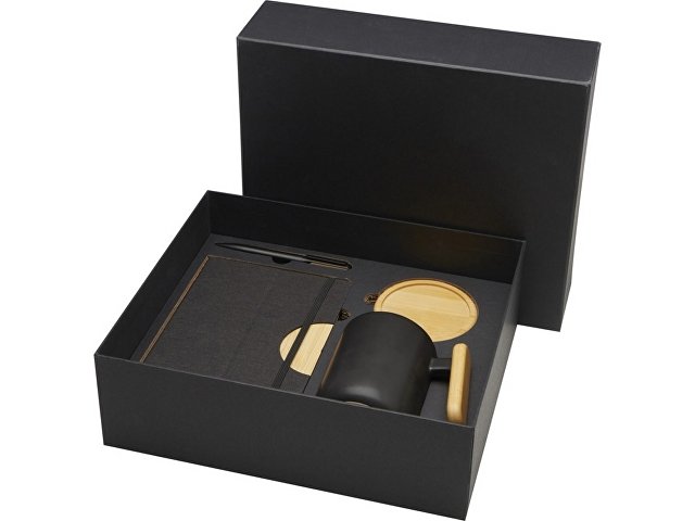 Подарочный набор «Laura» с блокнотом А5, ручкой, кружкой и подставкой thumbnail