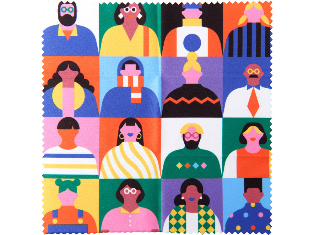 Салфетка для протирания очков с возможностью полноцветной печати фото 2 Салфетка для протирания очков с возможностью полноцветной печати фото 2