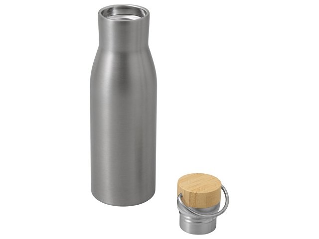 Вакуумная термобутылка с бамбуковой крышкой «Klas», 500 мл thumbnail