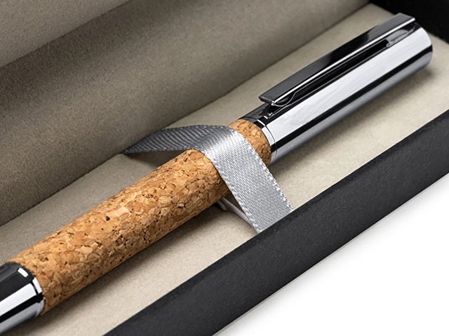 Ручка роллер из натуральной пробки и металла SUVER thumbnail