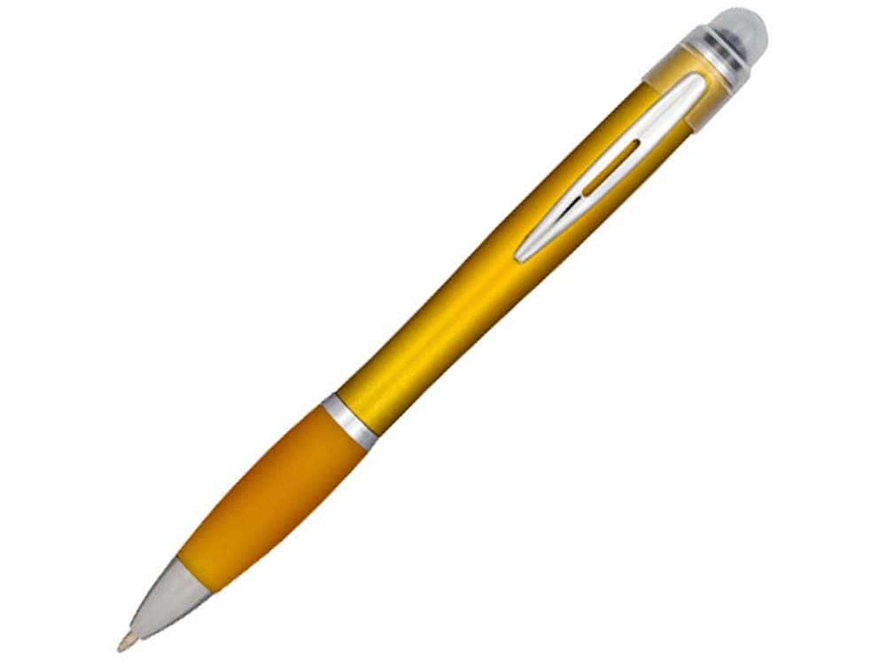 Ручка цветная светящаяся Nash, желтый