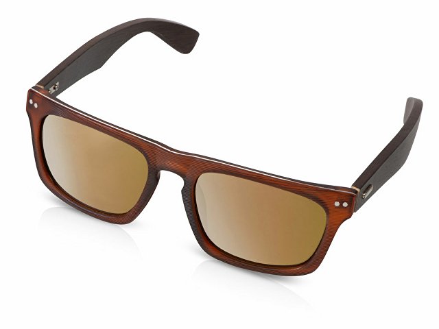 Очки солнцезащитные из бамбука с зеркальными линзами «Rockwood mirror» thumbnail