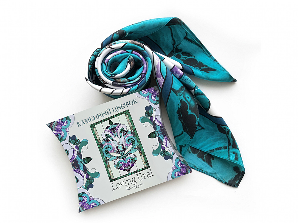 Платок «Каменный Цветок» фото 9 Платок «Каменный Цветок» фото 9