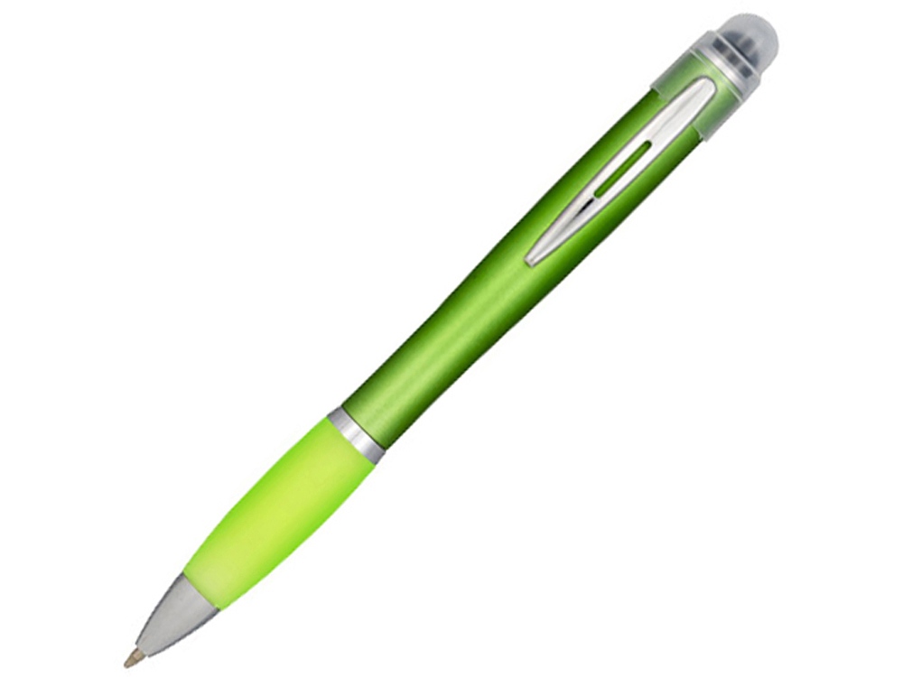 Ручка цветная светящаяся Nash, зеленый