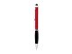 Ручка-стилус шариковая "Ziggy" синие чернила, красный/черный