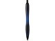 Nash шариковая ручка из переработанного пластика с черной отделкой (черные чернила) - Темно-синий