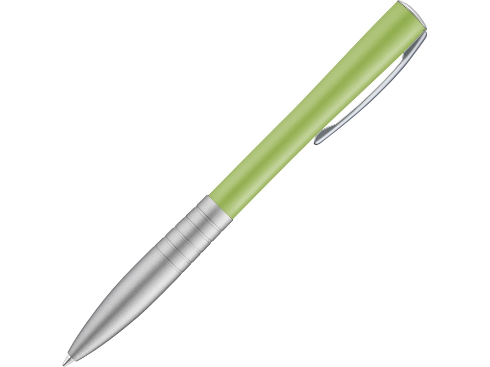 Ручка шариковая металлическая RAISE, зеленое яблоко/серый