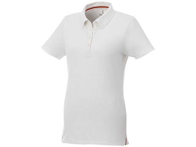 Женская футболка поло Atkinson с коротким рукавом и пуговицами, белый