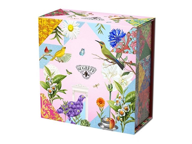 Подарочный набор c купажами чая и сладостями «Весенние птицы» thumbnail