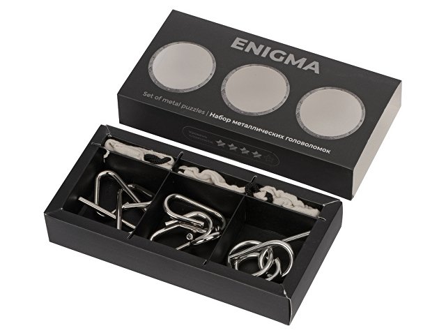 Набор из 3 металлических головоломок в мешочках «Enigma» thumbnail