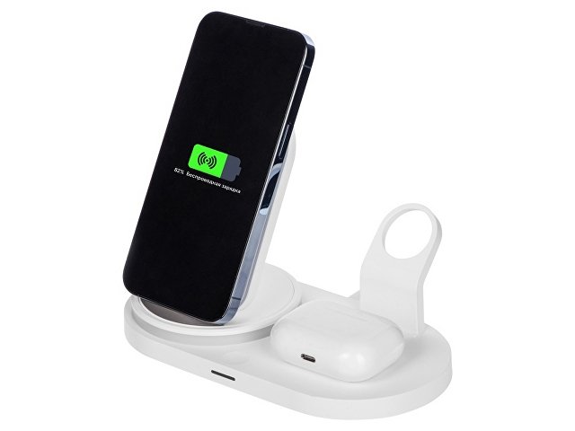 Складная зарядная станция с беспроводной зарядкой «Flashport», 15 Вт thumbnail