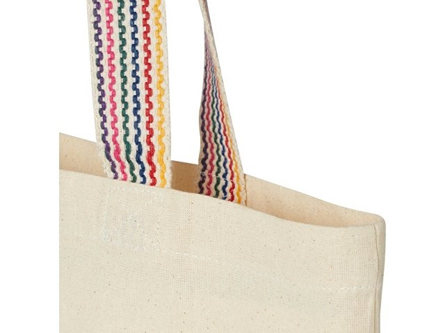 Эко-сумка «Rainbow» из переработанного хлопка с передним карманом thumbnail