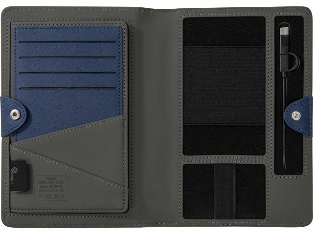 Органайзер с функцией беспроводной зарядки «Manner», 5000 mAh thumbnail