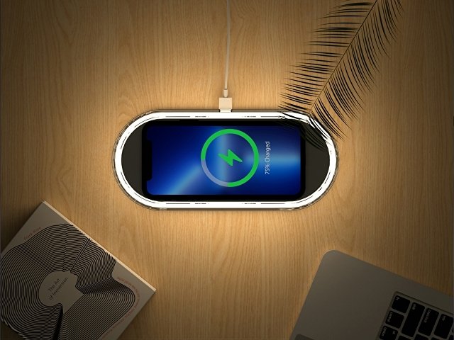 Ночник с беспроводной зарядкой и RGB подсветкой «Miracle», 15 Вт thumbnail