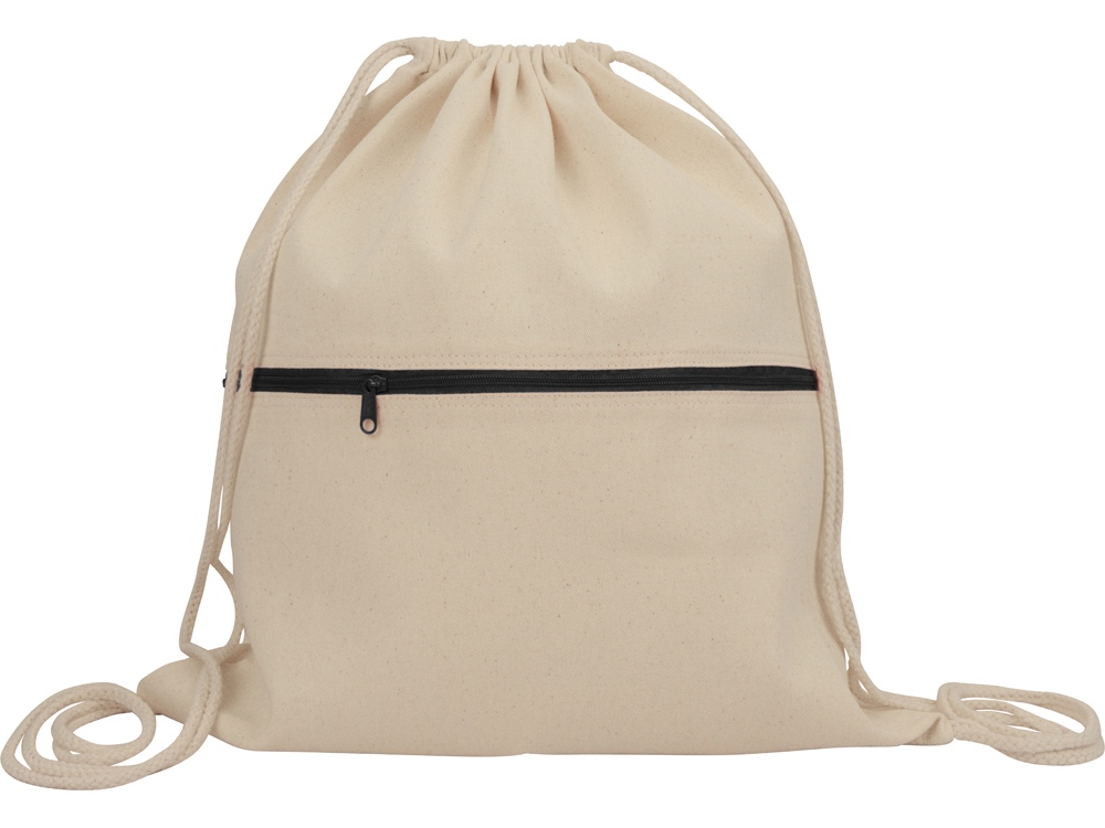 Рюкзак-мешок «Lark» хлопковый с цветной молнией