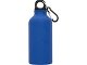 Матовая спортивная бутылка Oregon с карабином и объемом 400 мл, синий