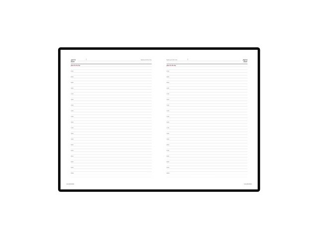 Ежедневник недатированный А4 «Sidney Nebraska» с золотым срезом