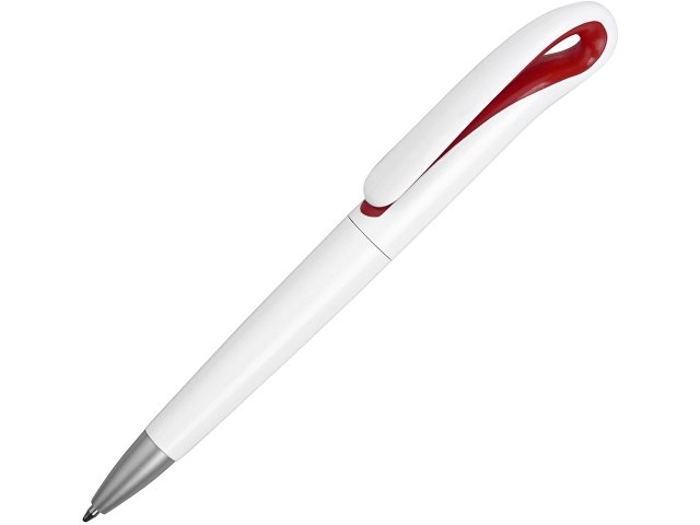 Ручка шариковая "Swansea", белый/красный, черные чернила