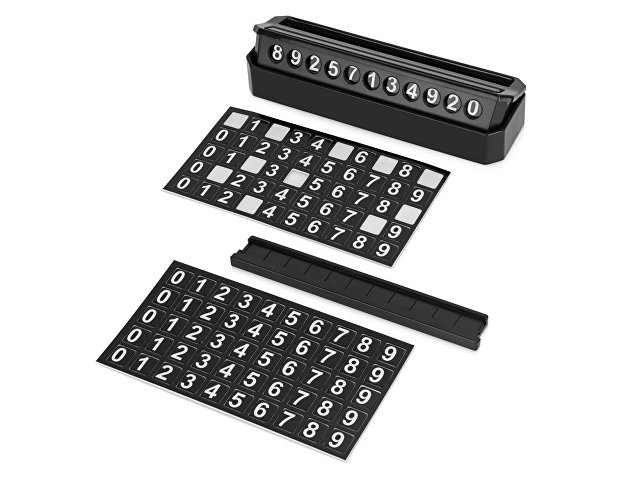 Табличка «Tempark» с номером телефона для временной парковки thumbnail