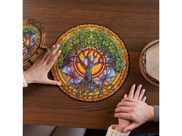 Деревянный пазл мандала «Дерево жизни» thumbnail