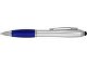 Ручка-стилус шариковая "Nash", серебристый/синий