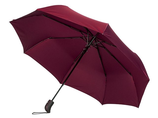 Зонт-полуавтомат складной «Roof» с куполом из переработанного пластика thumbnail