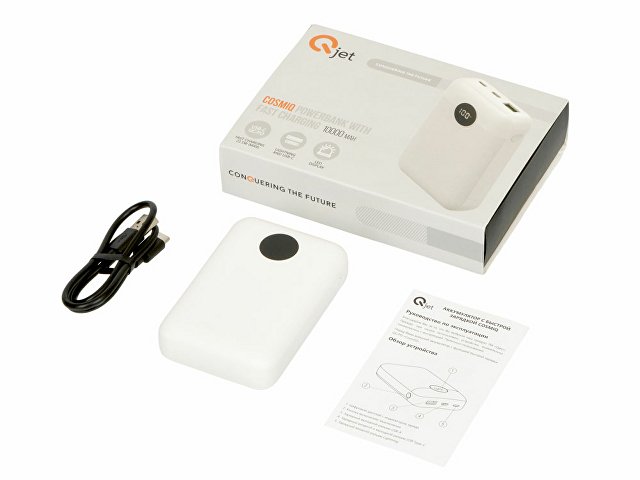 Внешний аккумулятор с быстрой зарядкой QC/PD «CosmIQ», 10000 мАч thumbnail