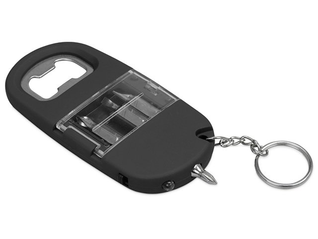 Брелок-открывалка с отвертками и фонариком «Uni» софт-тач thumbnail