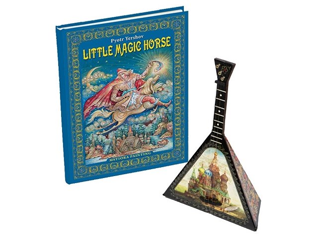 Подарочный набор «Музыкальная Россия»: балалайка, книга «Конек - горбунок» thumbnail