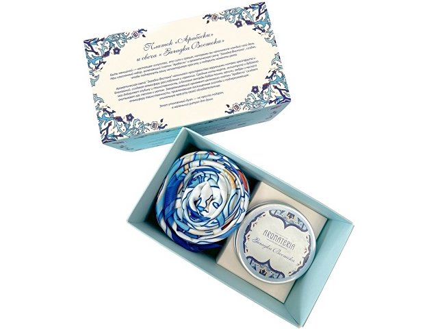 Набор: платок «Арабески» и свеча «Загадка Востока» thumbnail