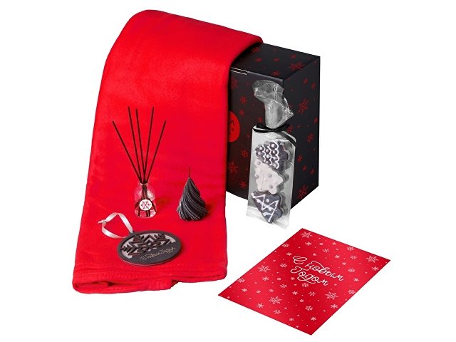 Подарочный набор «Re:Home» с пледом, свечой и диффузором