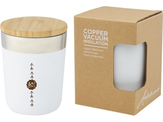 Кружка с вакуумной изоляцией и бамбуковой крышкой «Lagan»