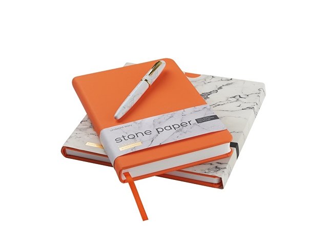 Ежедневник с каменной бумагой недатированный А5 «Carrara» thumbnail