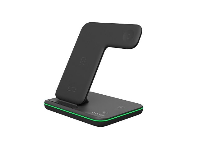 Беспроводное зарядное устройство для гаджетов "3-в-1" с технологией QI «WS-303», 15 Вт thumbnail