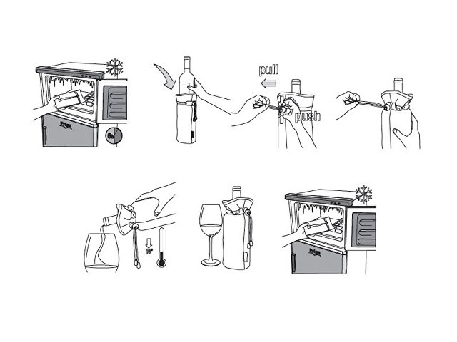 Охладитель для бутылки шампанского «Cold bubbles»