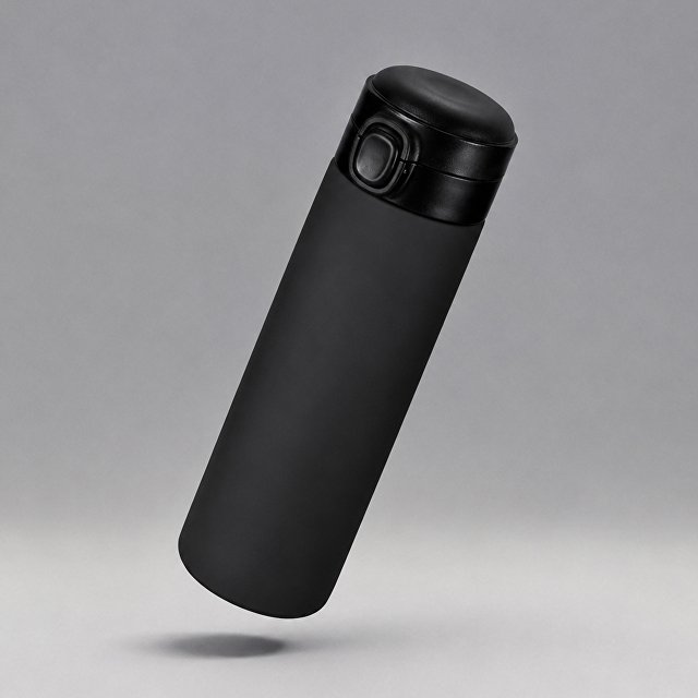 Вакуумная термокружка c кнопкой «Guard», soft-touch, 400 мл