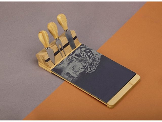 Набор для сыра из бамбука и сланца «Taleggio» thumbnail