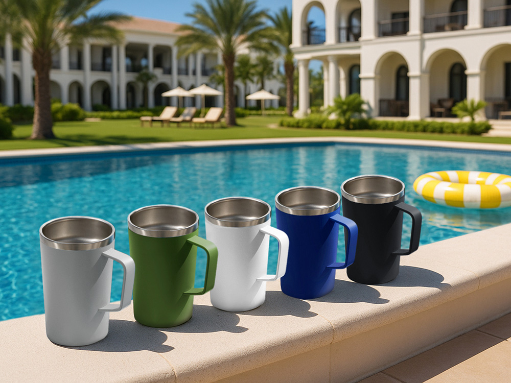 Стальная кружка с двойными стенками и порошковым покрытием «Tibet» фото 6 Стальная кружка с двойными стенками и порошковым покрытием «Tibet» фото 6