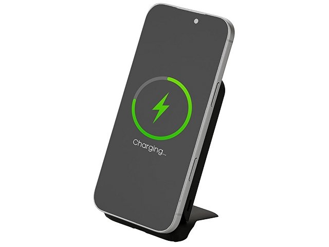 Беспроводной внешний аккумулятор с подсветкой лого и подставкой «Magflash», 10000 мАч, 15 Вт thumbnail