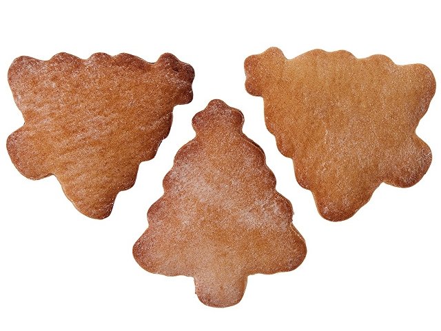 Набор новогодних имбирных печений в форме елочки thumbnail